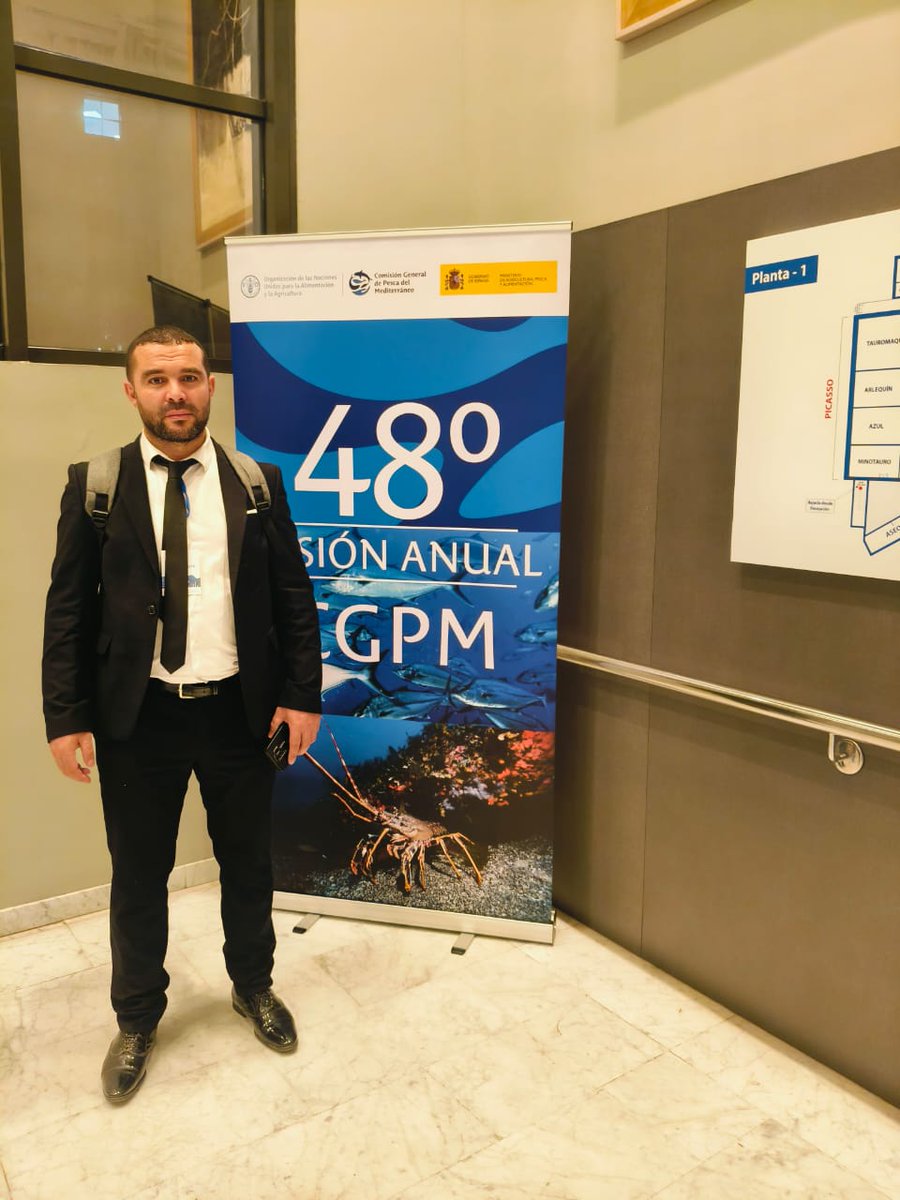 cnrdpa's tweet photo. Rachid Boukedjôuta, a researcher from CNRDPA,had participated in the work of the 48th session of the GFCM, organized in Malaga from November 3 to 9, 2025.
@DZBusinessToday @UN_FAO_GFCM 
#GFCM
#CNRDPA https://t.co/KJJr2ZTDZD