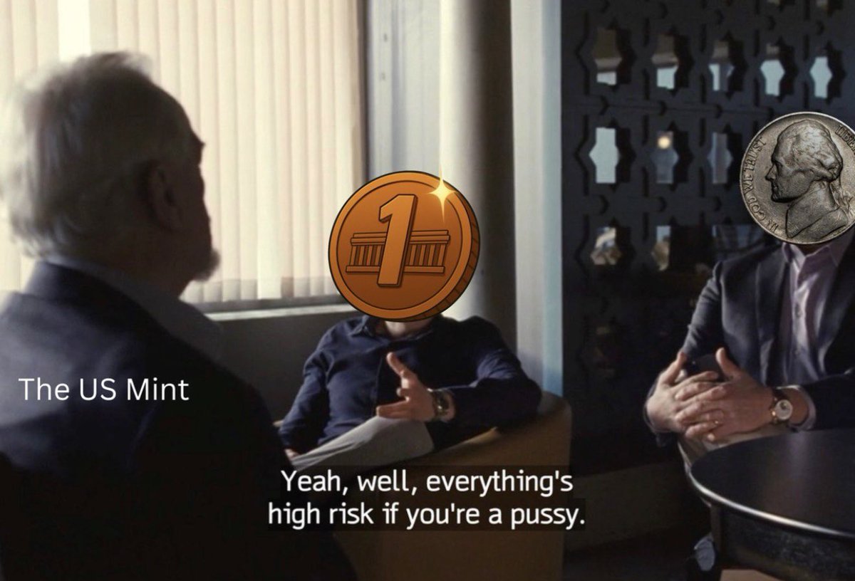 USP1onBonk's tweet image. Everything’s high pressure. Even tokenizing the penny #USP1