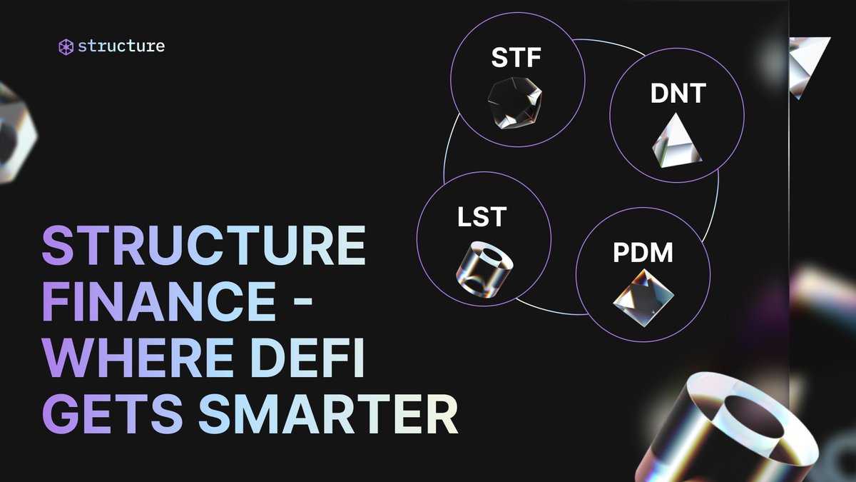 Structure_fin's tweet image. In case you missed it 👇

→ DNT - Double in 5 mins
→ LST - Earn from volatility
→ PDM - Steady yield
→ STF - Governance &amp;amp; utility

Trade smart. Trade structured. 💥

👉 structure.finance