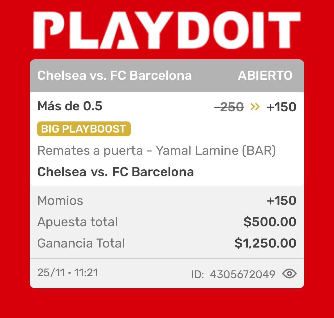Balagardopicks's tweet image. ⚽️ FUN BET DE CHAMPIONS ⚽️

El modelo NBA descansa un rato, pero no podíamos ignorar este regalito de Play Do It para el partido de hoy.

Nos vamos con el Niño Maravilla. 👶💎

Solo necesitamos que tire a gol una vez. Por ese precio, hay que meterle algo para la emoción.

(Ojo:…