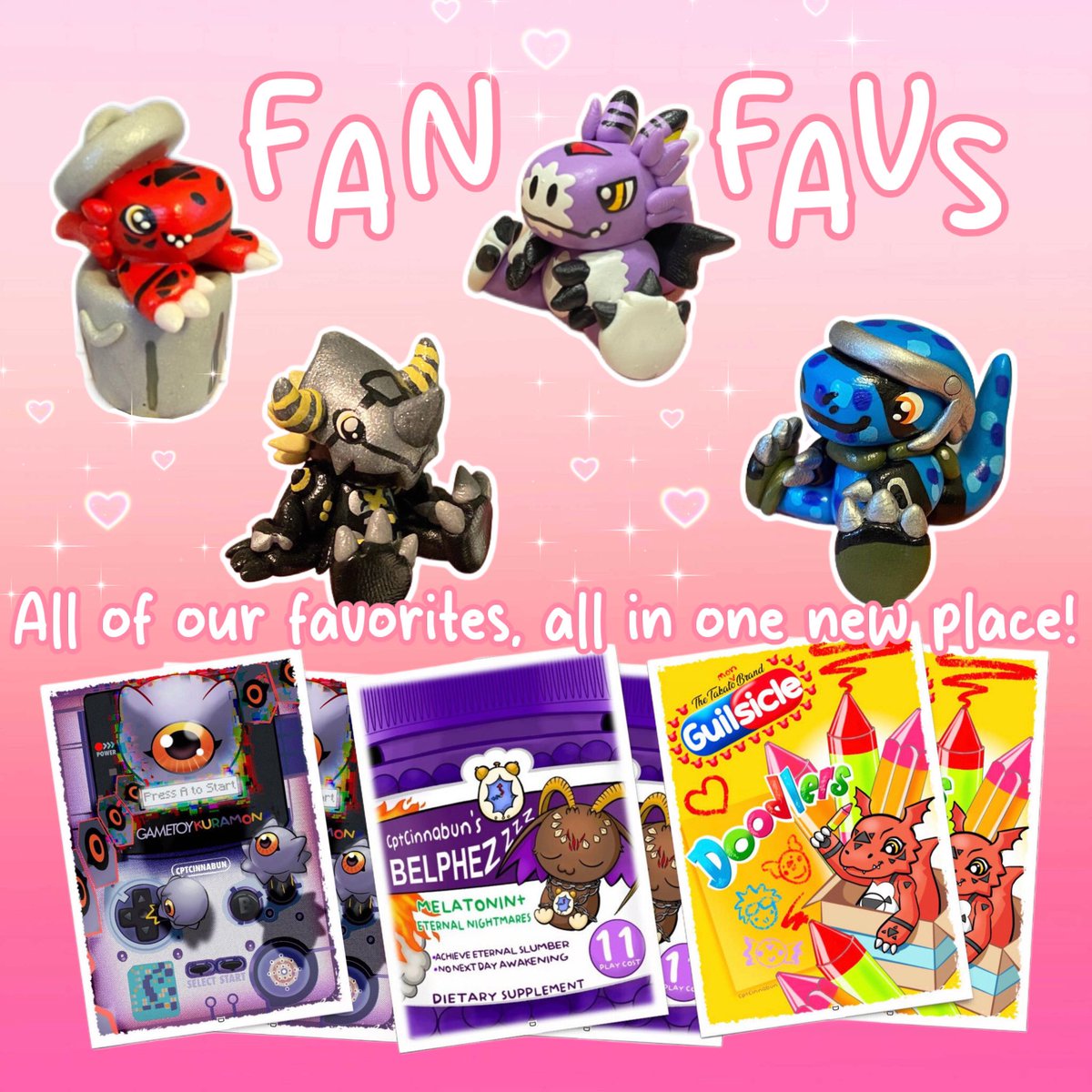 chaoticmeatloaf's tweet image. i haven’t plugged in a while so 🙈
hi i’m cptcinnabun &amp;amp; i make cute digimon stuff! i just launched a website, check it out if you have the time 🥹
cptcinnabun.com