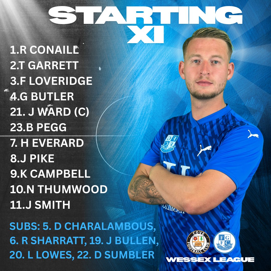 ✨ Tonight’s starting line up against <a href="/CoveFC_Official/">Cove Football Club</a>  ✨