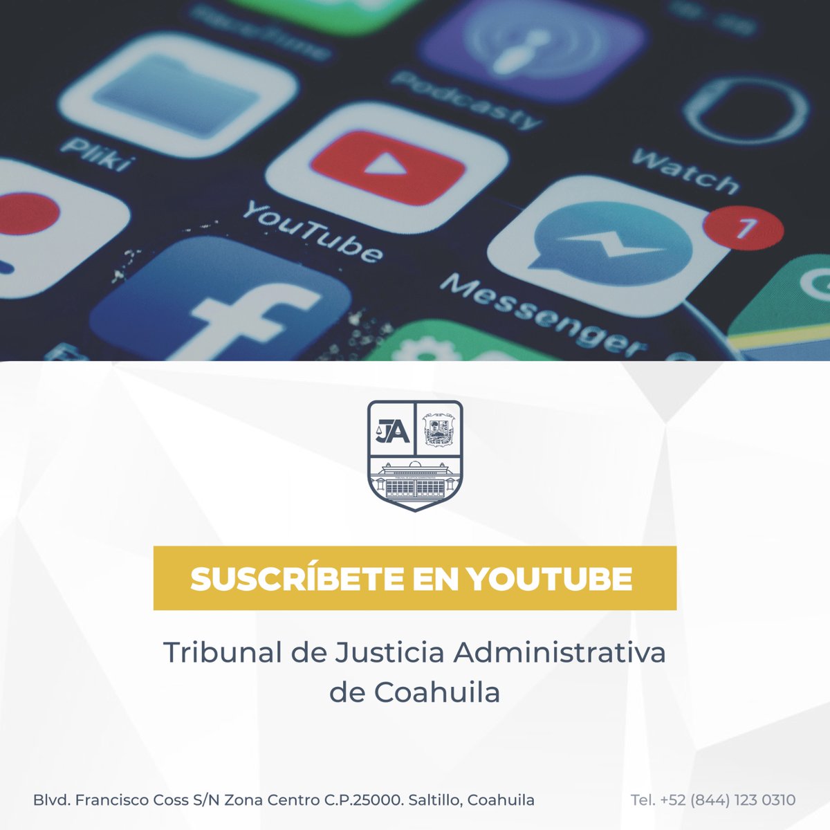 🔴 Para seguir todas las transmisiones en vivo y las sesiones del Pleno, suscríbete a nuestro canal de #YouTube #TJAC