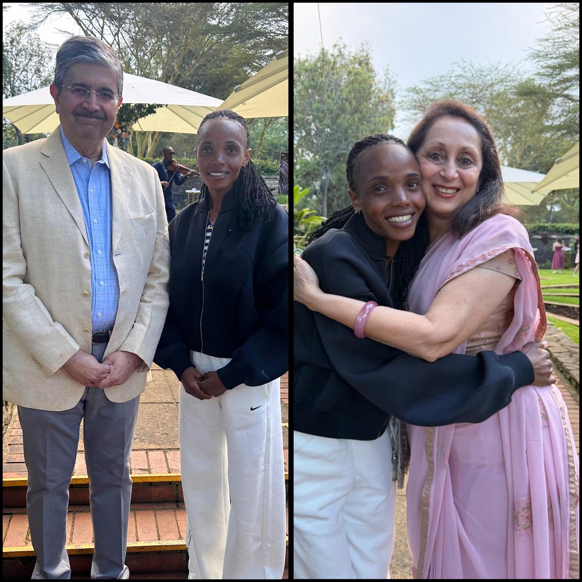 udaykotak's tweet image. Met Beatrice Chebet in Kenya. She is the Paris 2024 Olympics champion in 5,000 and 10,000 metres. She said “when I am on the track, I think of nothing else but the track.” Reminds me of my cricket coach from childhood, Ramakant Achrekar who used to say: “treat each ball on its…
