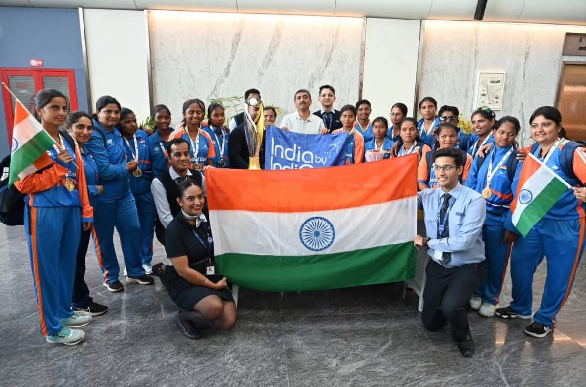 First World Cup of its kind. First champions: India. 🇮🇳🏆
Our women showed the world what courage, discipline and love for the flag can do. Proud is an understatement. 💙

#TeamIndia #WomensCricket