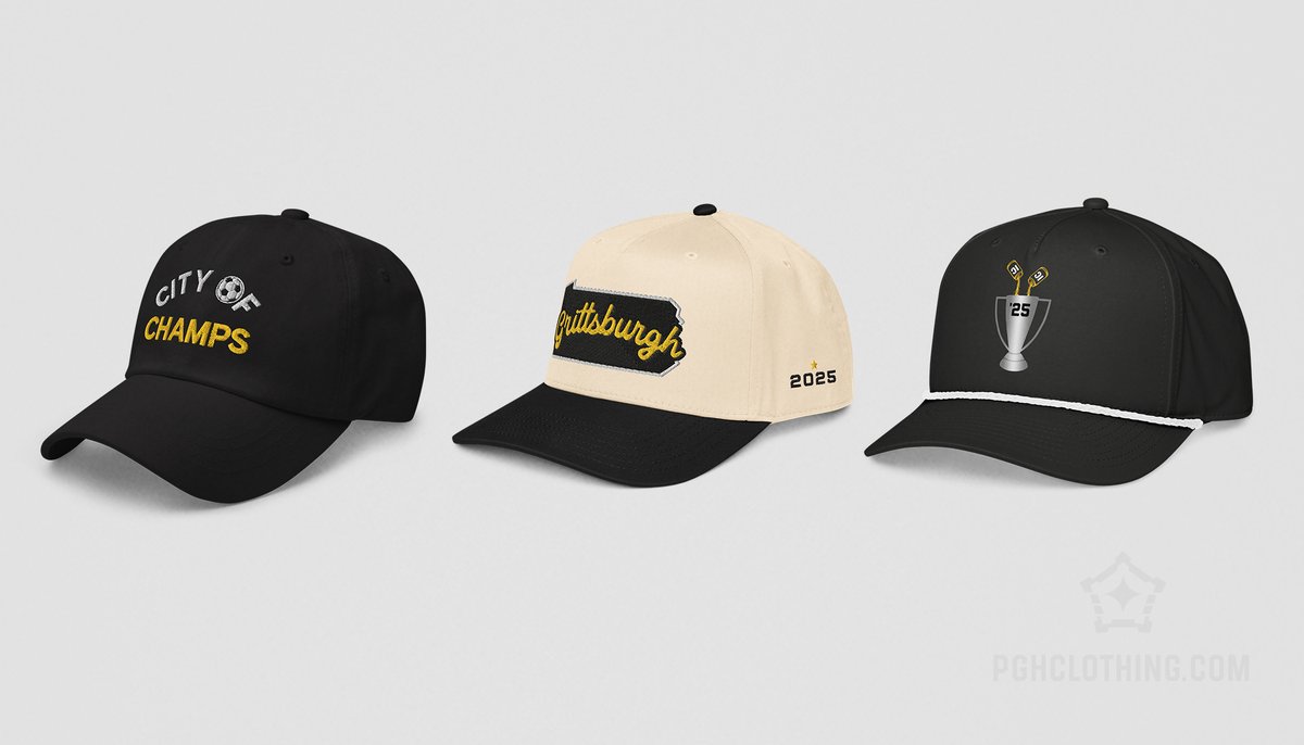 PGHClothingCo's tweet photo. Champs gear is HERE! 🏆⚽️

Check out even more on the site --> https://t.co/HuwkBnUIuy

#Grittsburgh #COYH #UNLEASH https://t.co/KpH91murdA