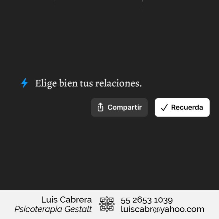luiscabrerapsic's tweet photo. “Elige”
#LuisCabrera #SinExpectativas #EnjoyTheMoment #PorTiYParaTi #Quotes #Insight #ModusVivendi #AquiYAhora #SinAdjetivos #DateCuenta #DarseCuenta  #CrecimientoPersonal #PsicoterapiaGestalt #AhoraONunca #YoSoyYo #Psicoterapeuta #PsicoterapeutaGestalt #NadaEsPersonal #Terapia https://t.co/1rZQanDpsB