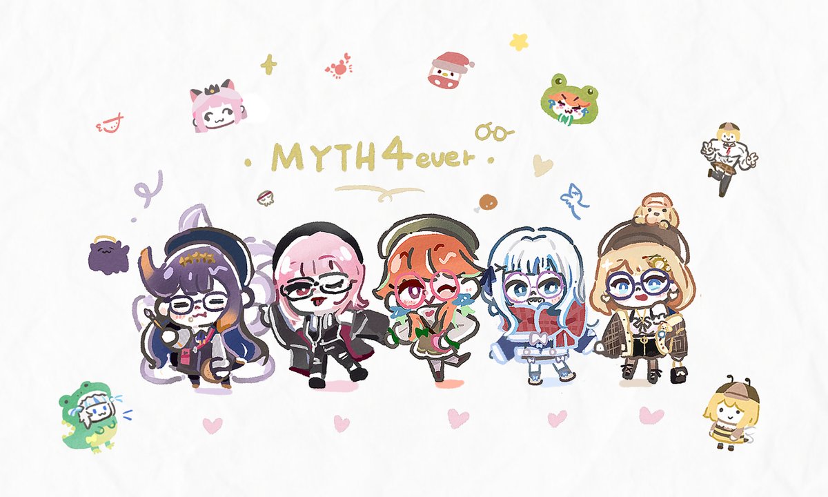 threeumbrella01's tweet photo. 👓🩷🧡💛💙💜
#myth4EVER  #gawrt #KFPicasso #callillust #inART #holomyth  #ameliaRT https://t.co/ImgRDbPZDF