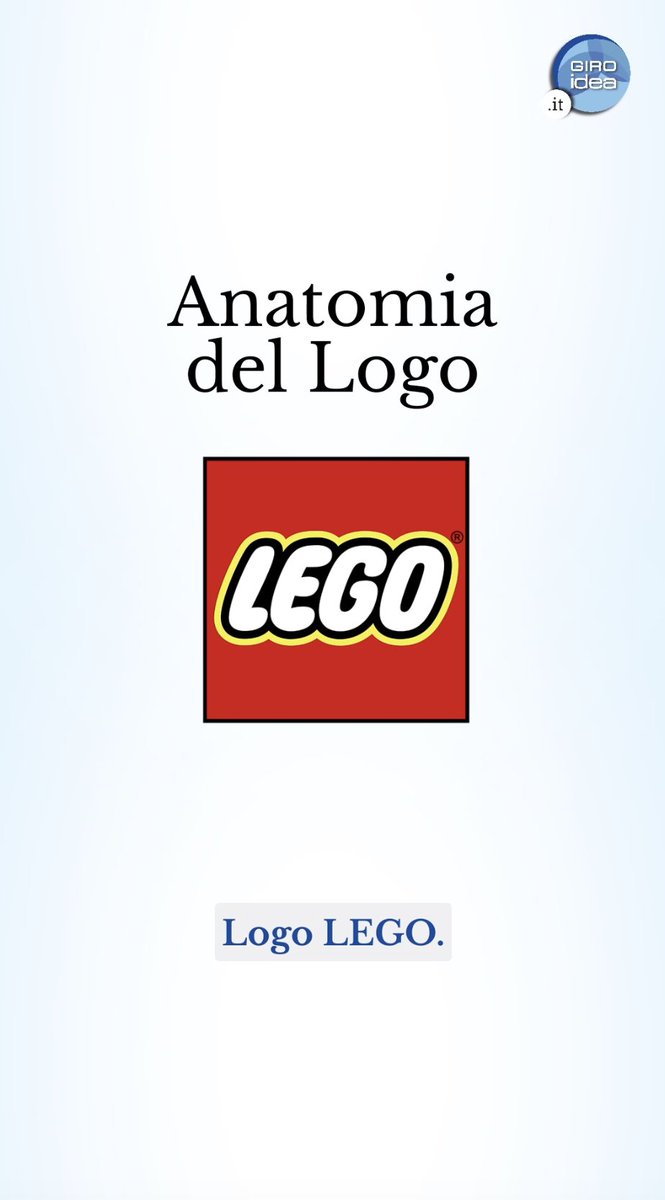 GIROIDEA's tweet image. 🧱 Il logo @LEGO_Group : colori vivaci e semplicità che ispirano creatività e connessione. 

Scopri la lezione di branding che unisce generazioni. #LEGOLogo #UNminuto #Giroidea
