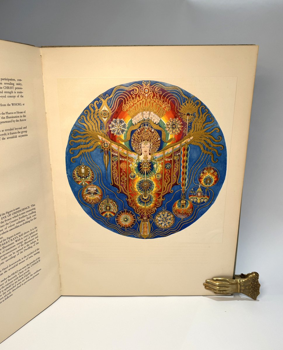 memizon's tweet image. Spiritualist artist Ethel le Rossignol (1873-1970) created her visionary &quot;A Goodly Company&quot; between 1920 and the early 1930s, 44 spiritualist paintings executed under the claimed influence of the spirit &apos;J.P.F.&apos;. She privately published the book in 1933. I have two copies.