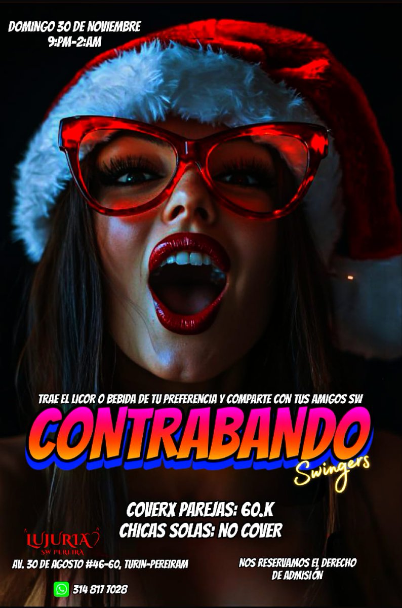 LujuriaPereira_'s tweet photo. Esta es nuestra super programación para ustedes este fin de semana ven y vive la experiencia #mundoswinger #CulturaSwinger #parejaswinger #findesemana #swinger #pereira https://t.co/rRsNK7G4AM
