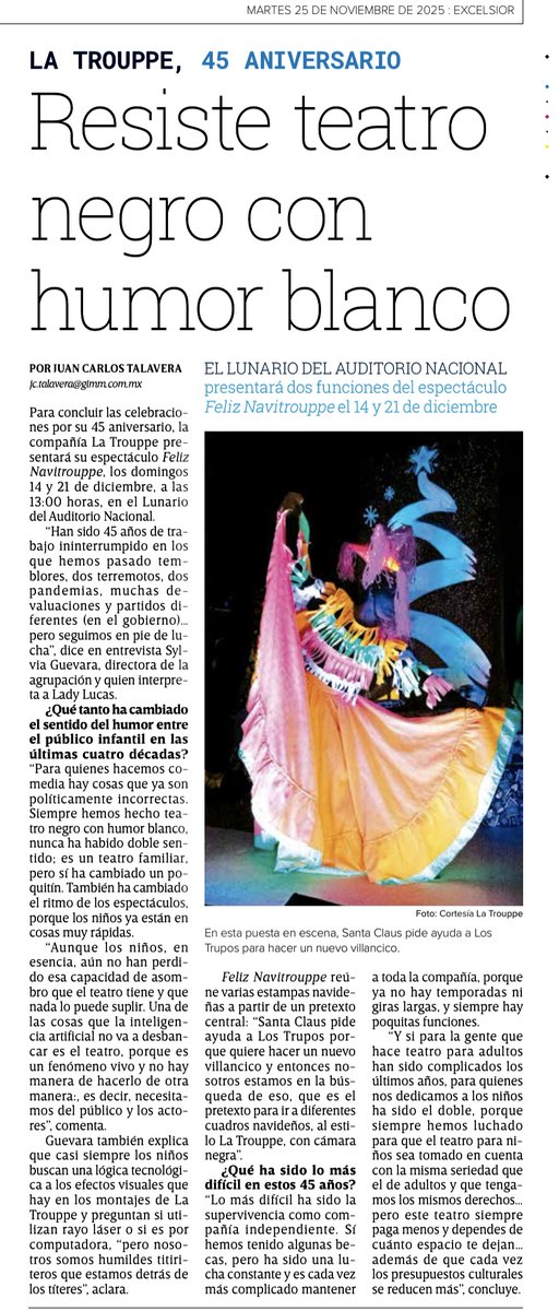 Resiste teatro negro con humor blanco
excelsior.com.mx/expresiones/re…