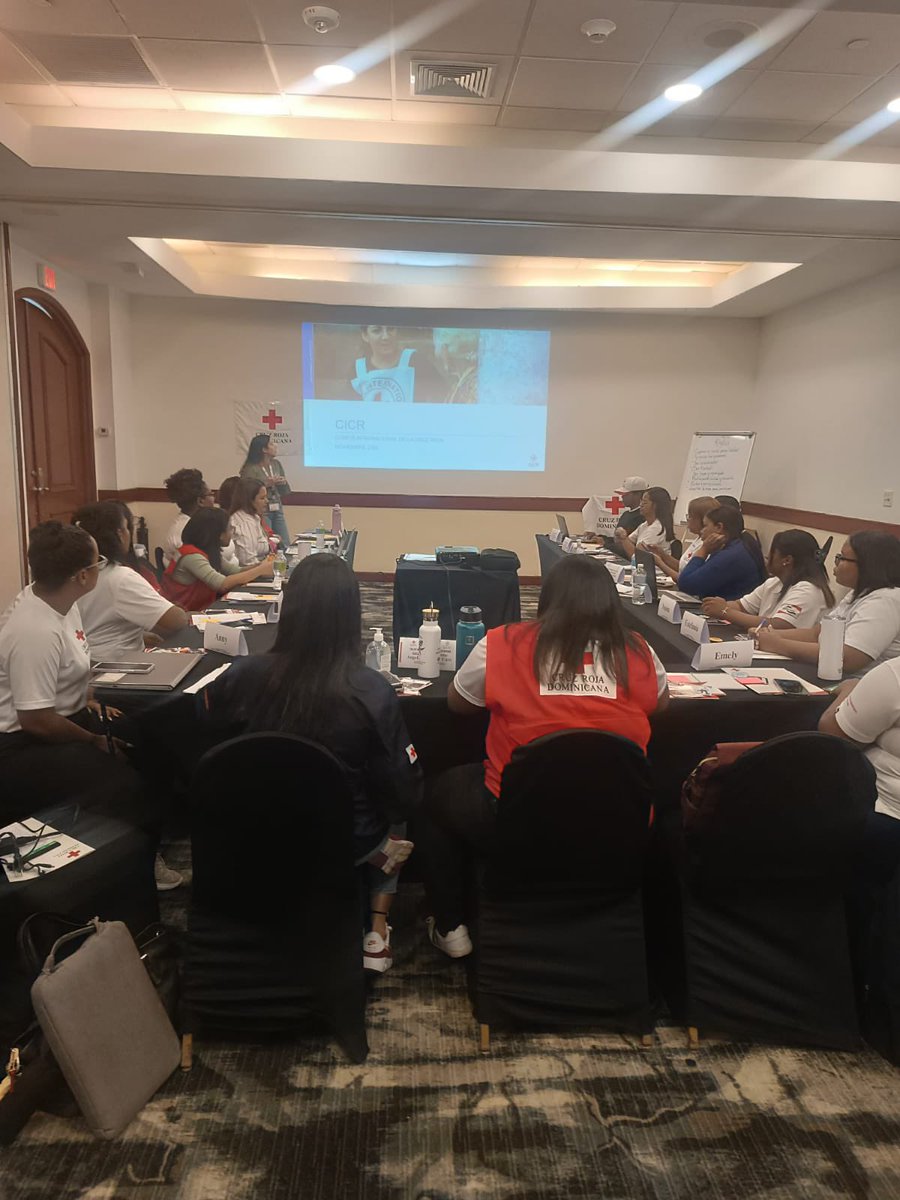 <a href="/crdominicana/">Cruz Roja Dominicana</a> realizo el taller  "Formación de Enfoque de Protección Mínima y Acceso más Seguro" 
Con la participacion de 23 colaboradores y voluntarios los cuales se capacitaron para mitigar riesgos y mejorar la seguridad operacional. Gracias al apoyo del <a href="/CICR_es/">CICR</a> <a href="/CICR_ve/">CICR Venezuela</a>