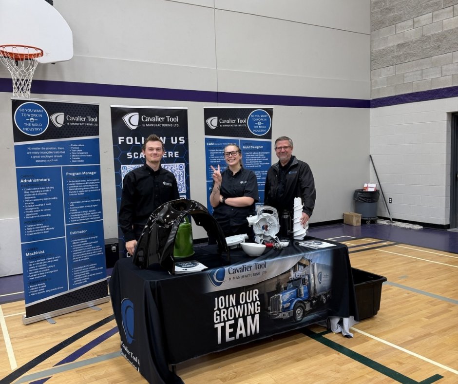 CavalierTool's tweet image. Throughout October, Cavalier Tool visited local high schools to shine a light on the future of mold making and the hashtag #SkilledTrades.

We spoke with students, parents, and educators about how manufacturing has transformed

Join the #CavalierArmy today!