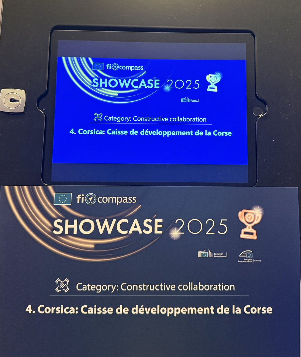 cadeccorse's tweet photo. @cadeccorse takes part in the @ficompass #showcase 2025 / la CADEC représente @IsulaCorsica pour être élue meilleur instrument financier au service des entreprises corses https://t.co/J40LyUQtAk