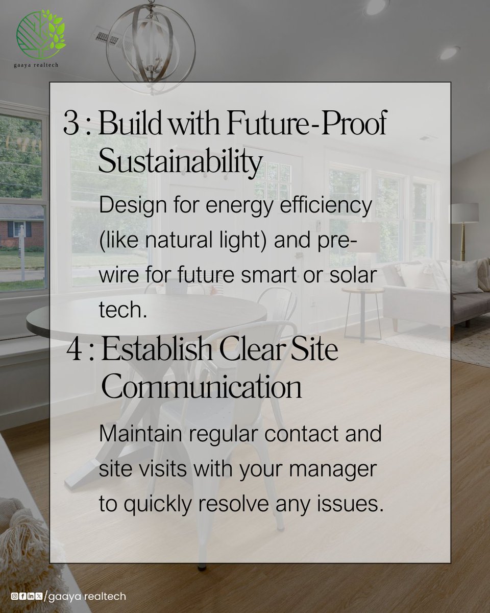 GaayaBuilds's tweet image. Building your dream home?  Don&apos;t miss these 4 essential tips! From budgeting with a 15% contingency to vetting contractors &amp;amp; thinking green. Build smart, build right. What&apos;s your top concern?  
#HomeConstruction #BuildingTips #DreamHome