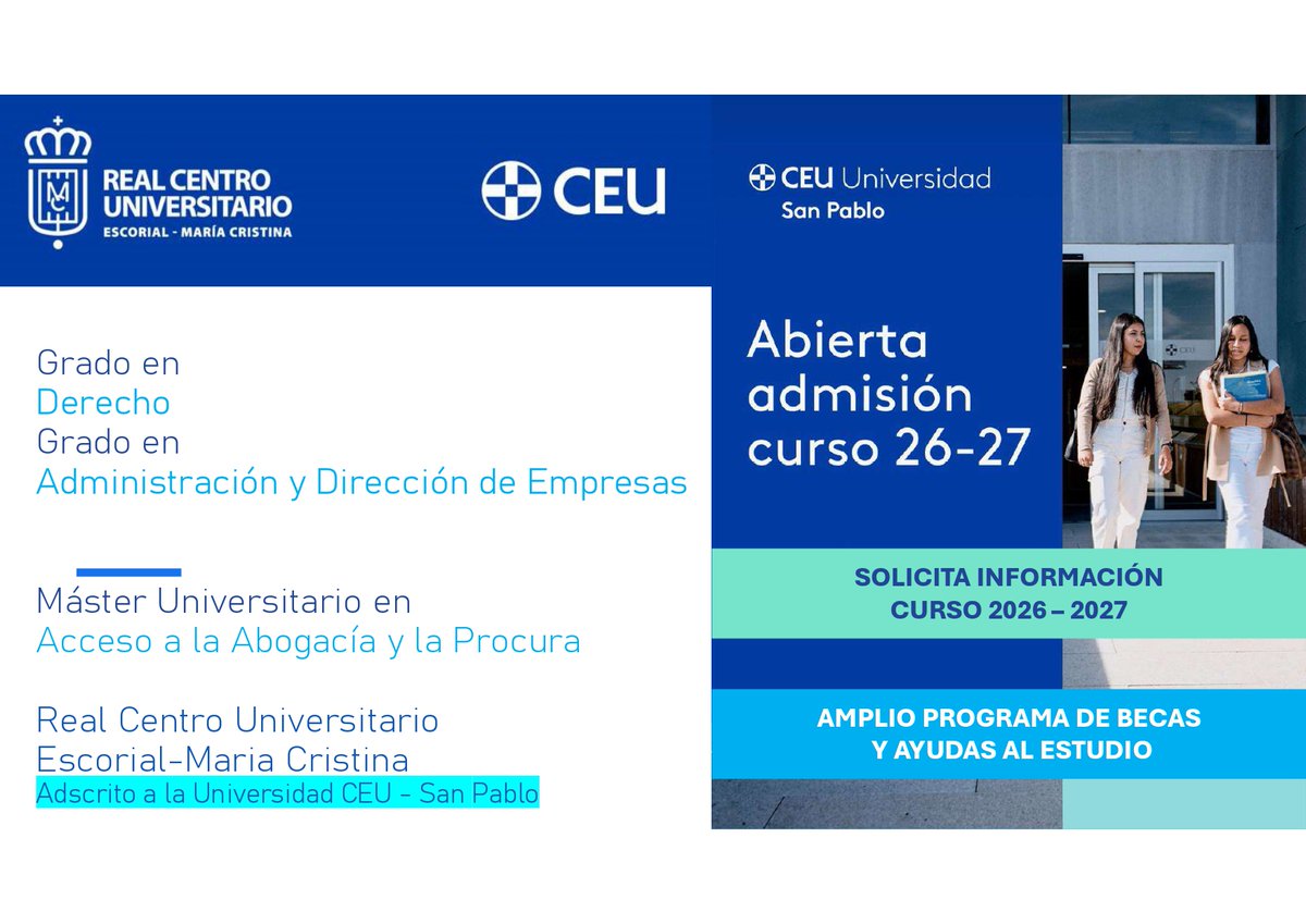 A finales de año natural nos toca empezar a diseñar todos los materiales  para el nuevo curso académico. 
En este caso ya vamos a por el  2026-2027. En el <a href="/RCU_MC/">Real Centro Universitario Escorial María Cristina</a> - <a href="/OSA_Agustinos/">Agustinos</a> poco a poco vamos adaptando nuestros diseños y documentos para el futuro.