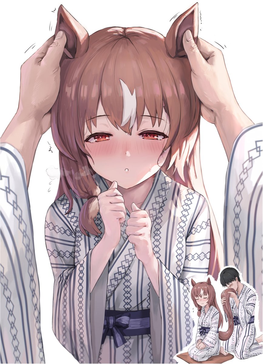 kyuu_ichijiku's tweet image. スティルと温泉
#ウマ娘