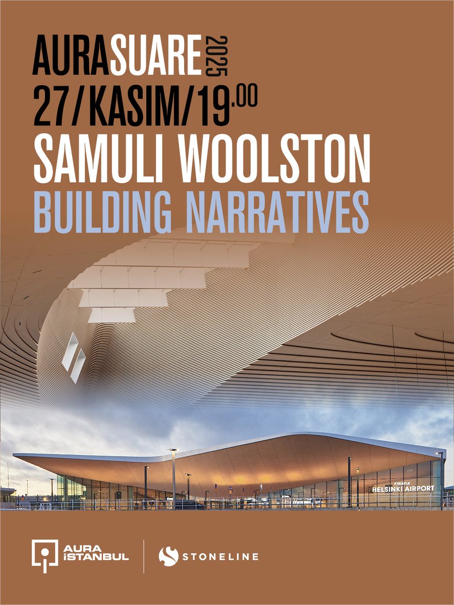 ALA Architects‘in kurucu ortağı, Finlandiyalı Mimar Samuli Woolston, “Building Narratives” başlıklı konuşması ile 27 Kasım’da, AURA İstanbul’da konuk olacak.

Detaylı bilgi: yapidergisi.com/building-narra…