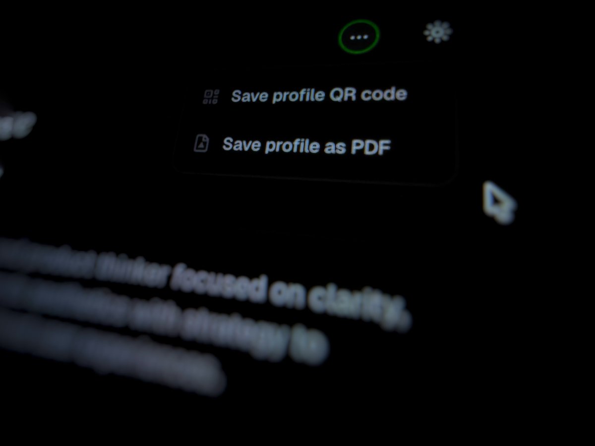 Save profile as PDF is now live on <a href="/Instant_find/">Instant Find</a> 

If you have a profile, people who visit your page can now download your entire profile as a PDF with all your links intact. 

More to come 😁