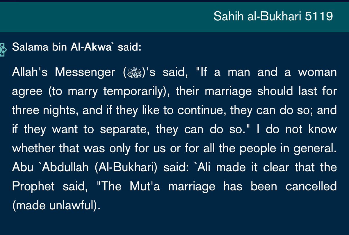 BrotherRasheed's tweet image. Temporary marriage (zawaj al-mut‘a) — literally “pleasure marriage” — was essentially adultery given the label of marriage.
It was permitted during Muhammad’s time and continued afterward.
Sunnis claim it was later cancelled, while Shia Muslims insist it never was.
The real…