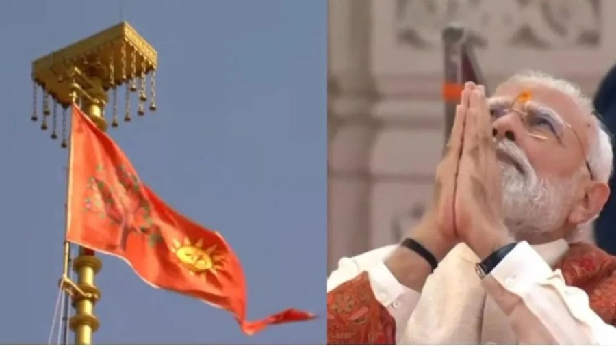 Yashraajsharrma's tweet image. Some key features of this Dharmadwaj Muhurta are truly remarkable.

First, there is a clear formation of Narayan or Vishnu Yoga. 
This happens when the 9th lord is placed in a Kendra. Here, Venus &amp;amp; Mercury are also in Kendra, and all are in friendly or exalted Rashis. This shows…