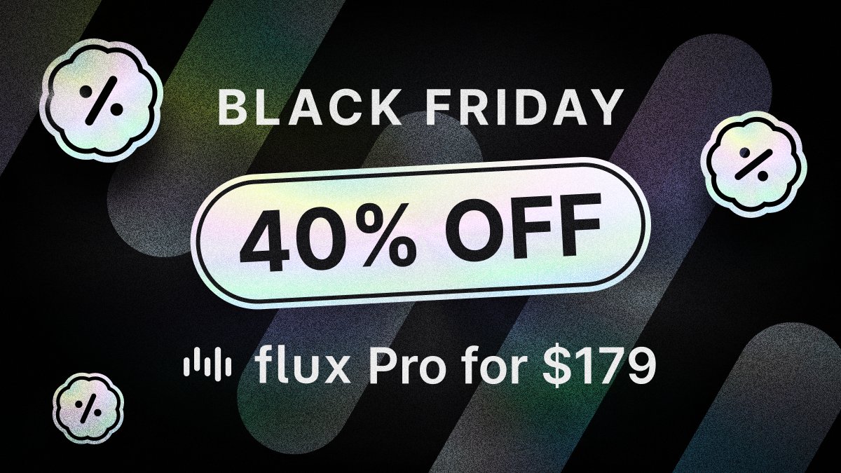 calebporzio's tweet image. Oh yeah, and Flux Pro Unlimited is 40% off for Black Friday

Go get your grubby little paws all over this 😘

fluxui.dev/pricing