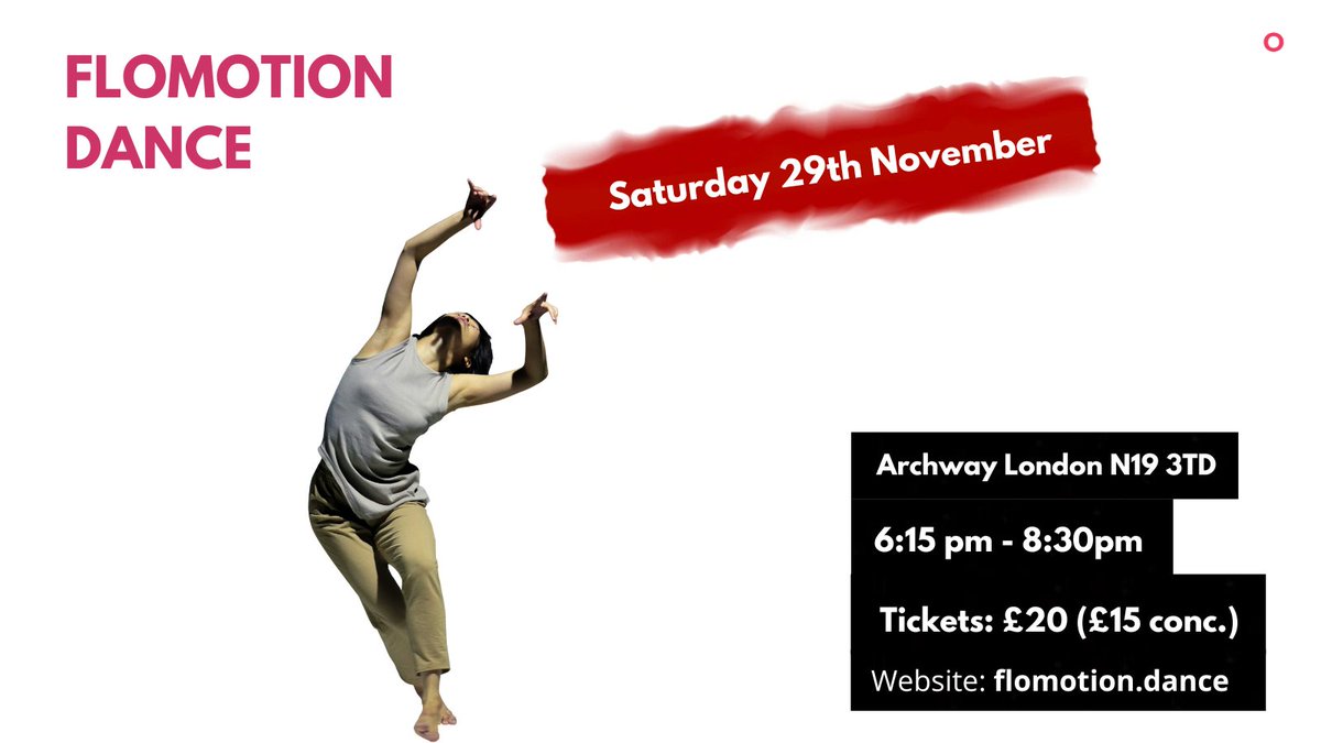 Flomotion Dance | Saturday 29th November
Flomotion dance is about conscious dance. Each dance is guided by the author of ‘Dance for Life’, Julia Franks.

Dance your dance, no steps to learn. 

Take care,

The Flomotion Dance Team

#ConsciousDanceUK #EcstaticDance #MindfulMovement