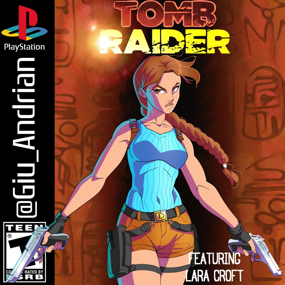 Capa do primeiro Tomb Raider

#LaraCroft #fanart