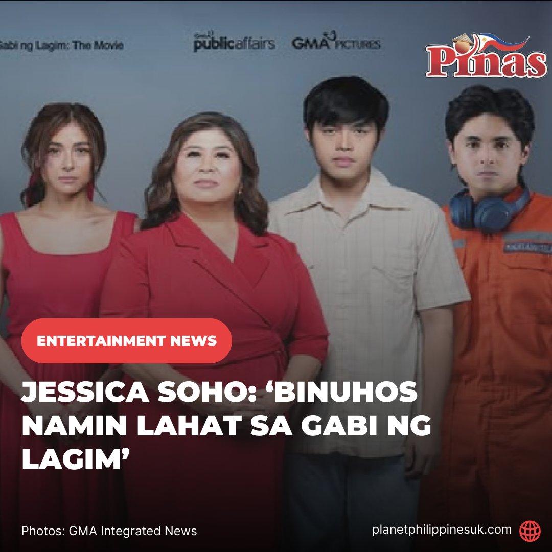 pinastimes's tweet image. From chilling true encounters to upgraded effects and pitch-black theaters, “Gabi ng Lagim: The Movie” delivers a kind of fear designed to follow you long after the credits roll.

Read More : planetphilippinesuk.com/JessicaSoho

#JessicaSoho #KMJS #KMJSGabiNgLagim