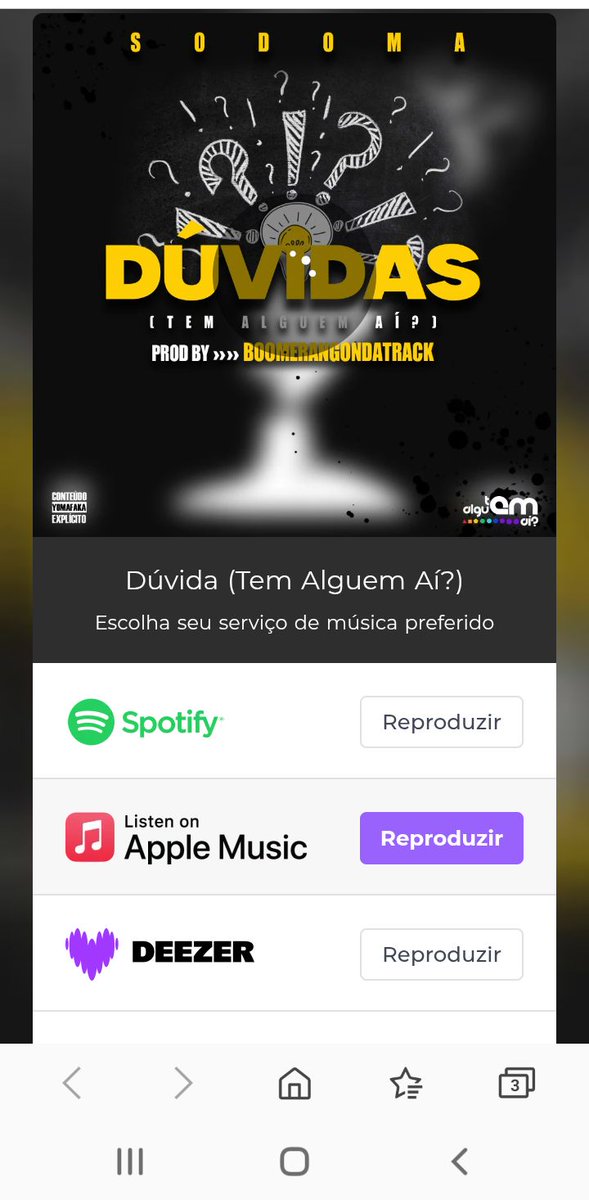 Galera na boa? É oficial, o Single #Dúvidas (#TemAlguémAí?) já está disponível e todas plataformas digitais. Ide e escutai, não esquece de partilhar 
👇
orcd.co/duvidatemalgue…