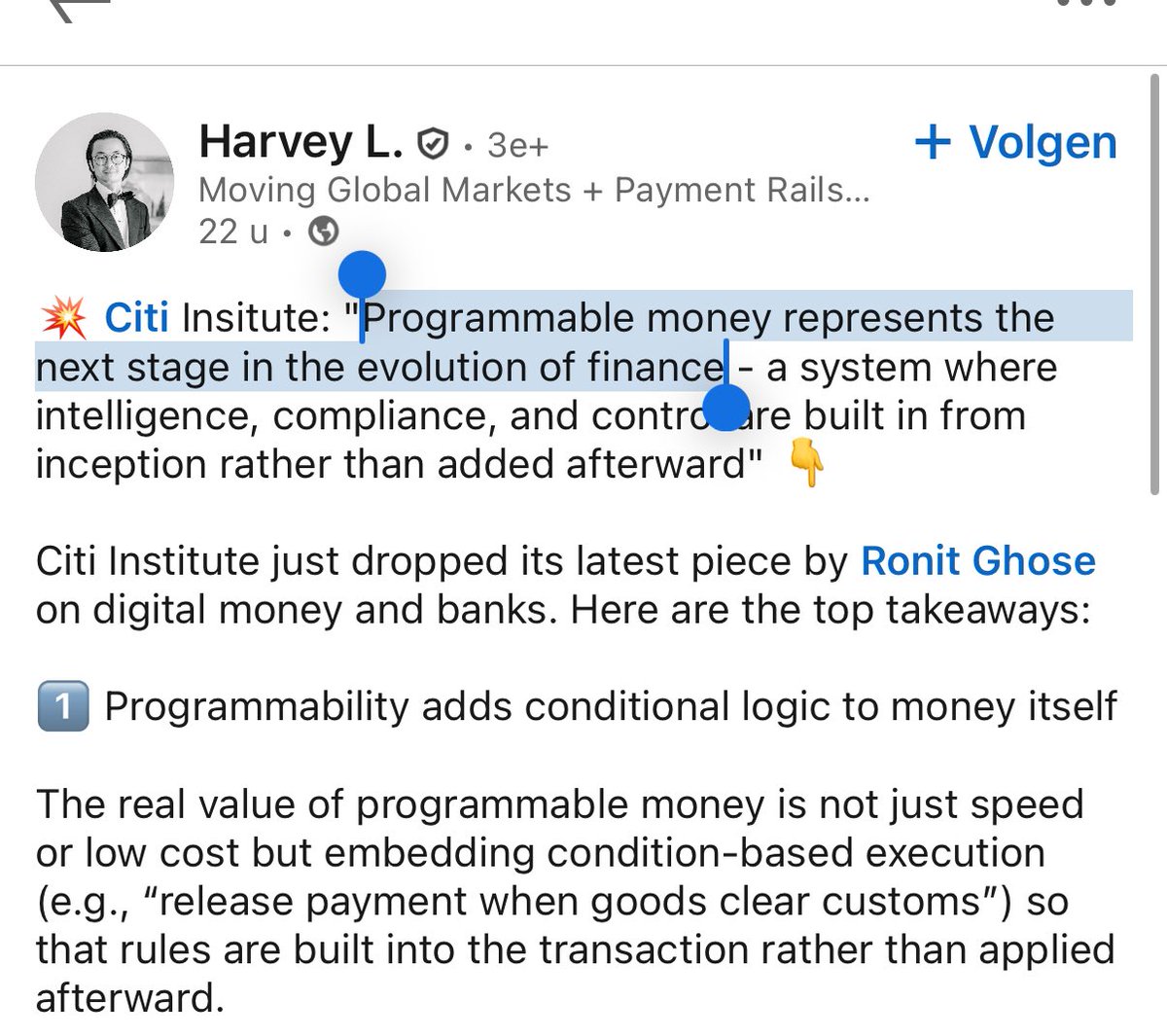 $QNT won “Best programmable payment platforms 2025”

Today <a href="/Citi/">Citi</a> released a new report puting Quant at the center of where the next stage of finance will be

Lightyears ahead🔥