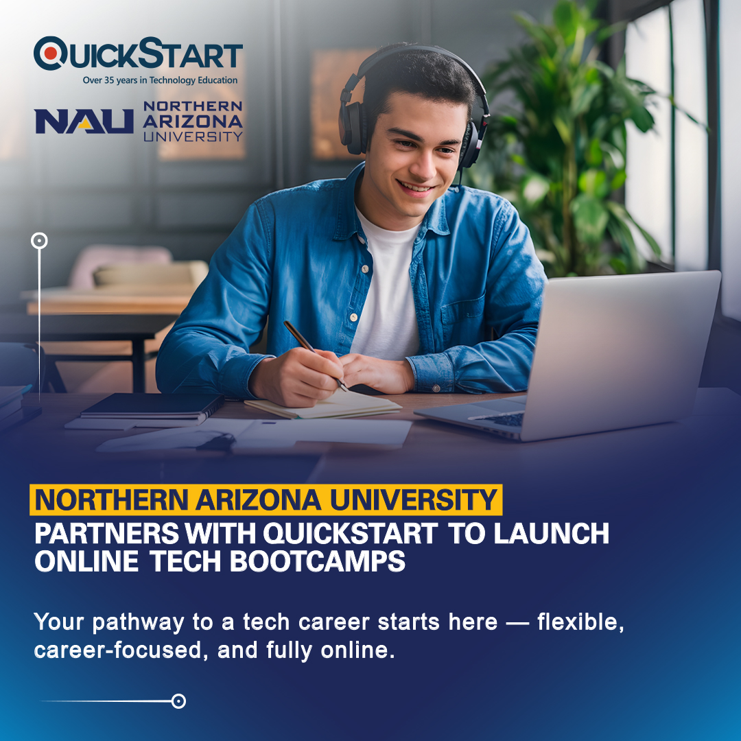 QuickStartIntel's tweet image. QuickStart partners with @NAU to offer 100% online tech bootcamps in Cybersecurity, Data Analytics, Software Engineering, and more. Build real skills and get career support to move forward in tech.

Learn more:ow.ly/zN9450Xx7e0

#ITBootcamp #TechCareers #NAU #ArizonaTech