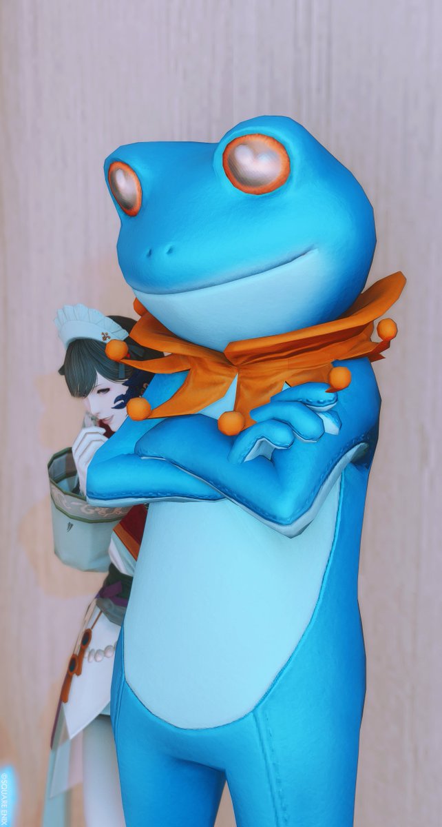 「ケロケロ！おはケロケロ！
　今日は #ぱすてるじぇりー の日ケロね！！」

…あら、カエルさん…ずいぶん可愛らしい声だこと！
くすくす、ふたりで…いえ、3人でお待ちしてますわ♡