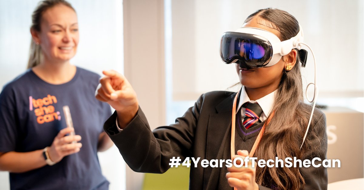 Tech_She_Can's tweet image. Here it is! Our story of 4 years of impact. From classrooms to careers, Tech  She Can is changing the future of tech. Watch, celebrate, and share. #4YearsOfTechSheCan
Click here for full video vimeo.com/1133788241?sha…