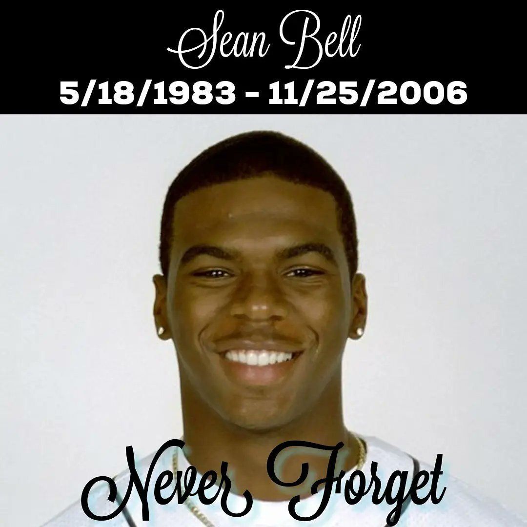 watchthecops's tweet image. 19 years ago today, on the morning of his wedding, #SeanBell was gunned down in a hail of 50 bullets by NYPD officers. Today and every day, we remember Sean Bell and send love and strength to his fam. #BlackLivesMatter #NeverForget