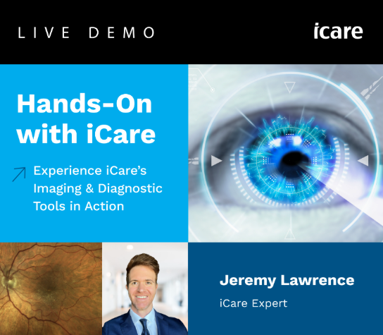 icare_usa's tweet image. LIVE DEMO: The Future of Eye Care is Now!

👁️ Featuring Jeremy Lawrence – iCare Expert 
📅 December 9 | 🕗 8pm EST (7pm CST, 6pm MST, 5pm PST)
👉 Secure your spot —register now! hubs.la/Q03R_gX70

#iCareEIDON #RetinalImaging #FutureOfOptometry