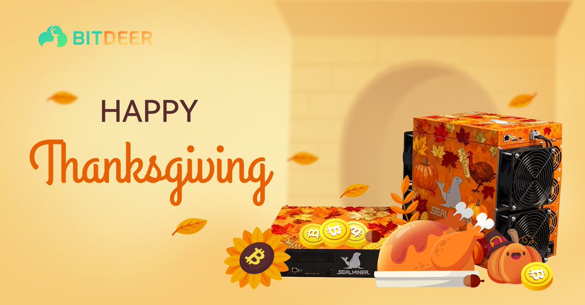 🦃 Thanksgiving #USDT Giveaway! 🎁

Join our <a href="/SealMiner/">SEALMINER</a> Thanksgiving AI Challenge — imagine your SEALMINER cooking a turkey, wearing a pumpkin hat, or celebrating in the mine! 🎨

How to join:
🎃 Follow <a href="/BitdeerOfficial/">Bitdeer</a>
🥟 RT 
🦃 Comment your AI-generated creation with