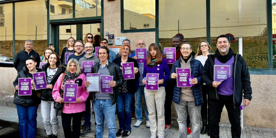 💜 Aquest #25N, a #USOIB reclamam compromís de tota la societat i polítiques reals per aturar la violència masclista. No hi ha excuses: prevenció, protecció i reparació ja. ✊