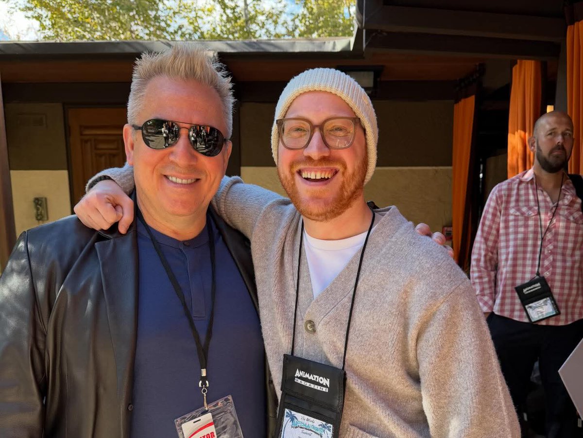Cabanimation's tweet photo. One of the best dudes around, @dderks. ASIFA VP & tv exec (ABC, Paramount, 20th). Asifa's been giving Claynosaurz tons of love the last few months for new opportunities & ideas we bring to animators and the industry at large. Dave's been a big part of that. 

A goal of mine is to bring Social Media categories to the Annie Awards and help modernize the "Oscars of animation". I'm definitely on my campaign arc 😝