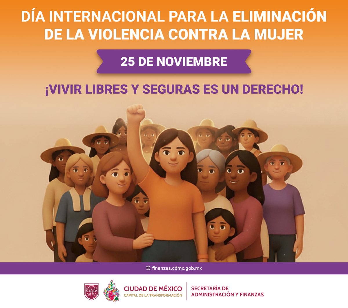 En el marco del #25N 💜
La Ciudad de México refrenda su compromiso con la igualdad, el respeto y la justicia para todas.
#LaSAFContigo