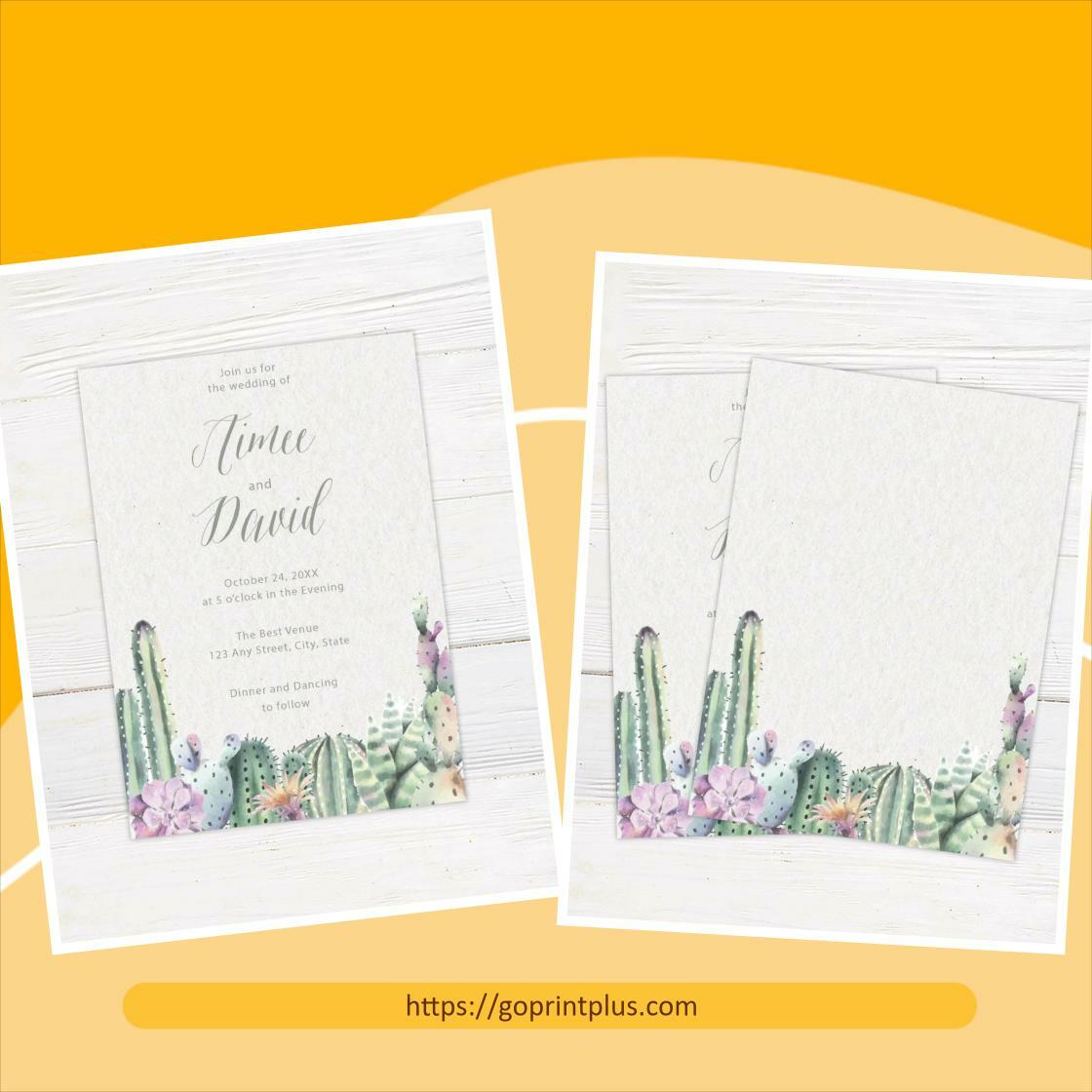 Go_Print_Plus's tweet image. Elevate your special day with our Budding Cactus Wedding Invitation, perfect for a Southwestern celebration. At just $1.16 each, make your dream wedding a reality! #WeddingInvitations #SouthwesternTheme

Shop Now goprintplus.com/products/buddi…