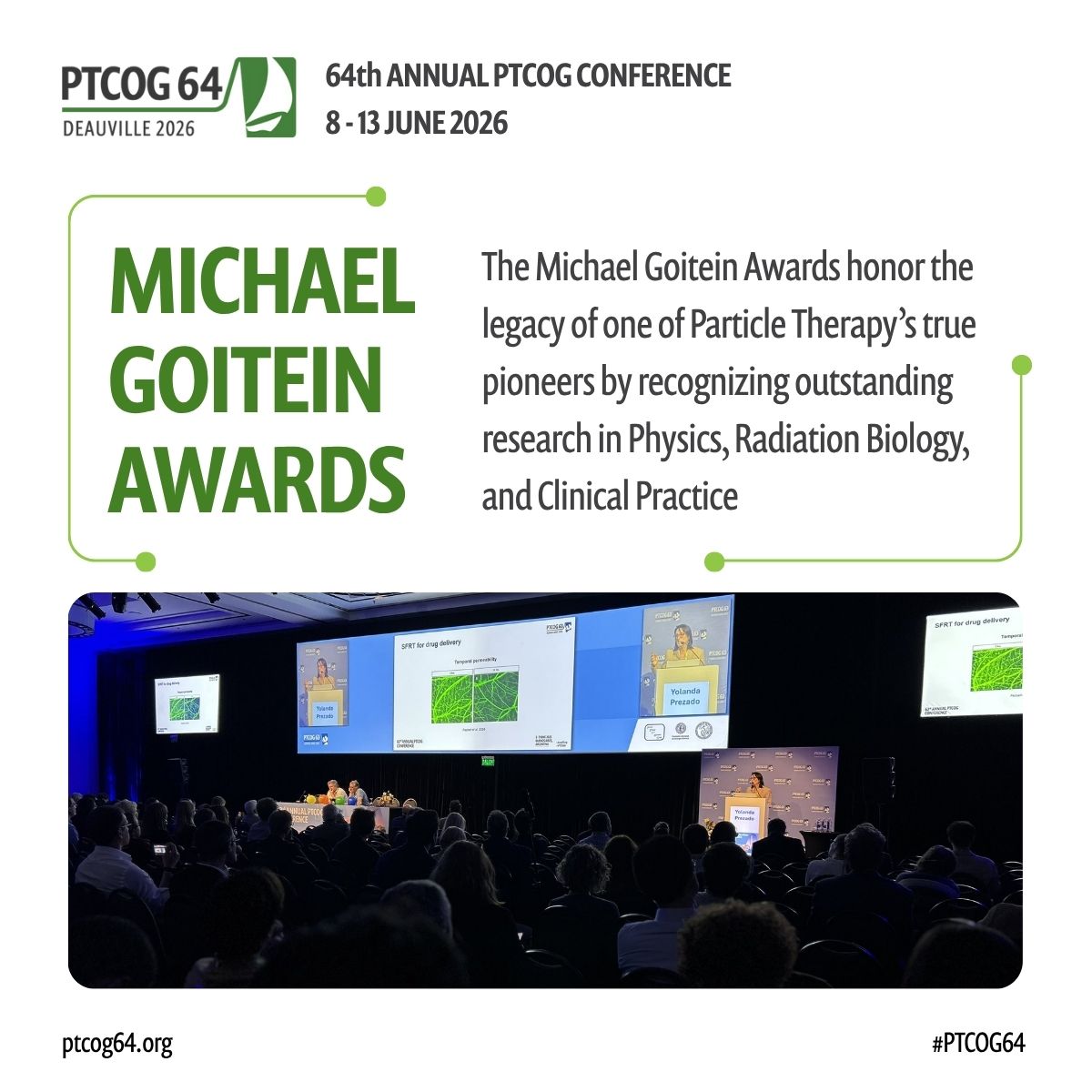 PTCOG_Official's tweet image. Compete for the Michael Goitein Awards at #PTCOG64! 🏆 

Submit your abstract and stand out in Physics, Radiation Biology, or Clinical Practice. Don’t miss this opportunity to showcase your work on a global stage.

👉 bit.ly/3L1AWZP

#CYCLHAD @BaclesseCaen