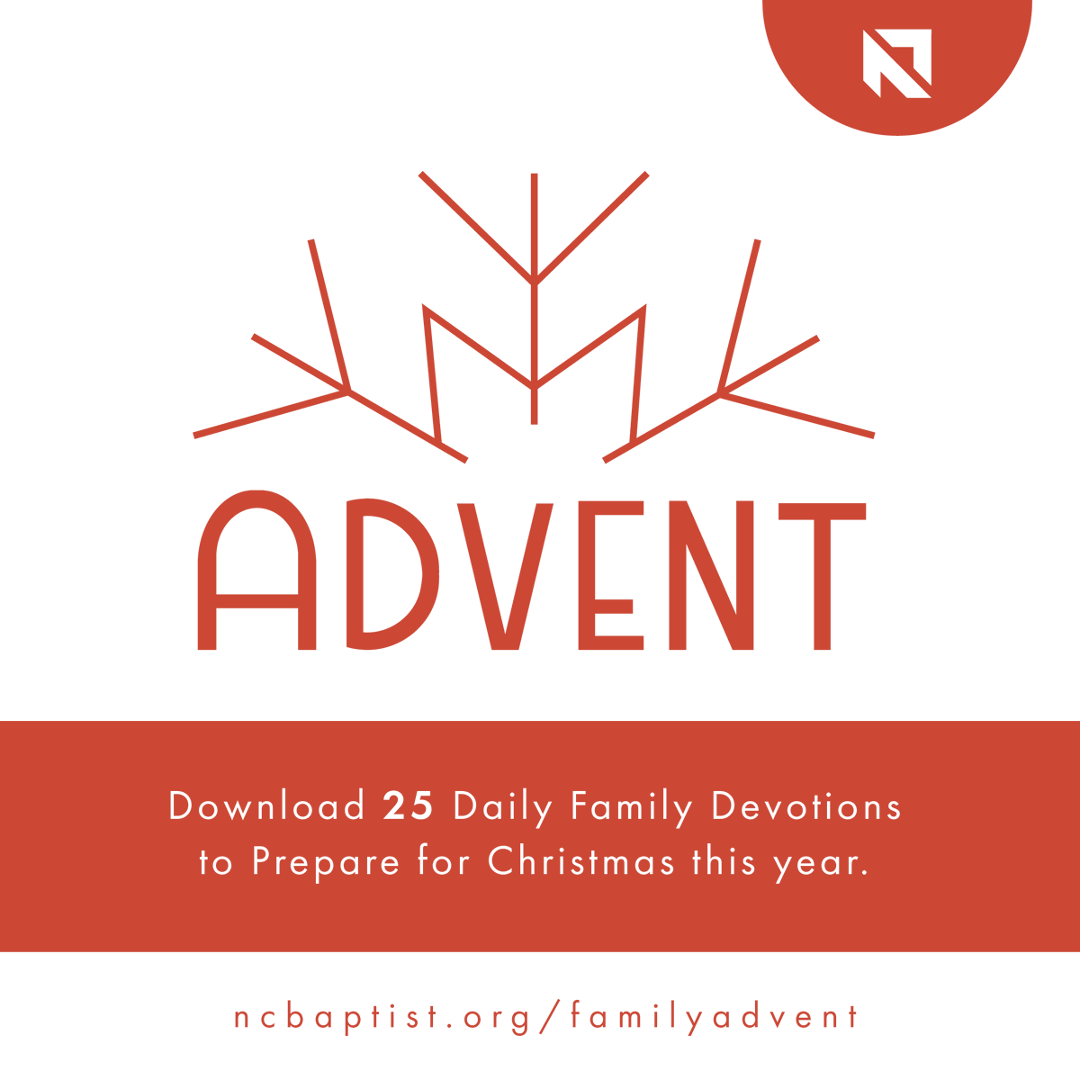 🎄 Prepare your heart and home for the joy of Christ’s birth with 25 daily family devotions. These simple, gospel-centered readings are designed to help your family focus on Jesus together. #OnMissionTogether

👉 Download your free devotional guide at ncbaptist.org/familyadvent.