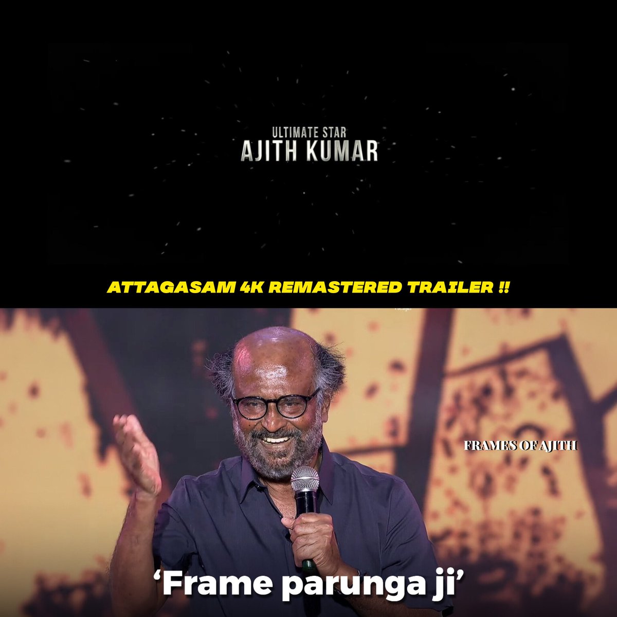EmperorAjithFC's tweet image. Frame parunga ji 🤩🔥💀

#AttagasamReRelease #attagasam #AjithKumar