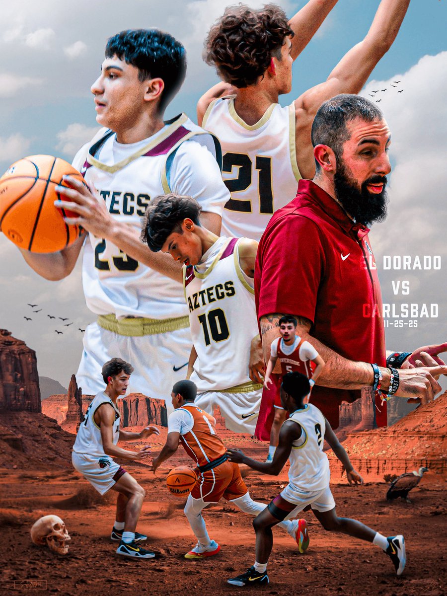ElDoHoops's tweet image. ‼️ GAME DAY ‼️

AZTECS 🆚 Cavemen
📆 Nov. 25, 2025
⌚️ JV- 4:30, Varsity- 6:00pm
📍 The TEMPLE
#️⃣ WEoverMe
🚨 NM Battle Week 🚨

#AWTWD 🔺