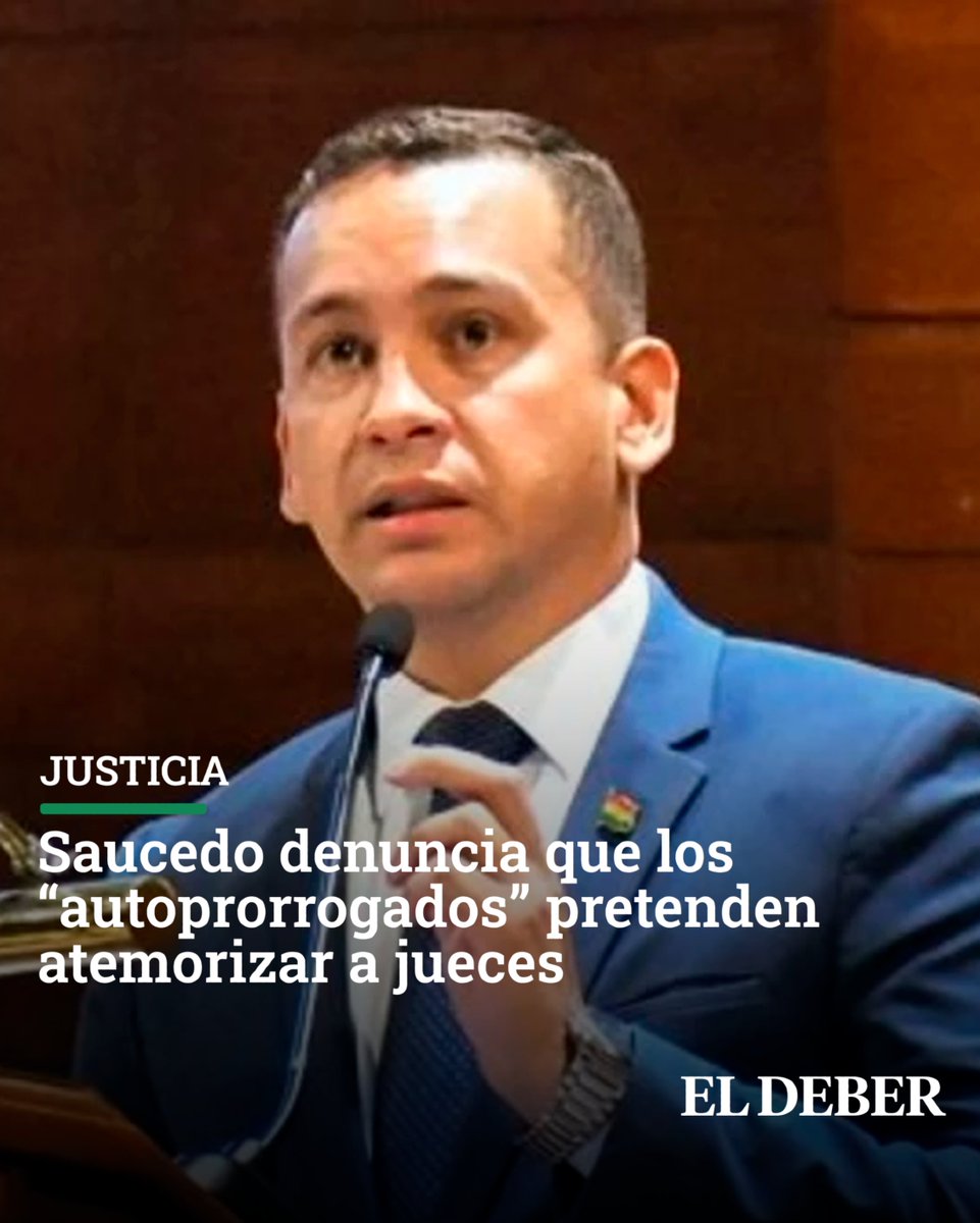 grupoeldeber's tweet photo. El presidente del TSJ asegura que “el exceso de los autoprorrogados hoy llegó al límite”, pero que “Bolivia no se arrodilla ante usurpadores”.
📌Lea más aquí: https://t.co/My8LzBACjR

#ElDeber #Noticias #Justicia #Autoprorrogados #TSJ https://t.co/TLMOmDHias