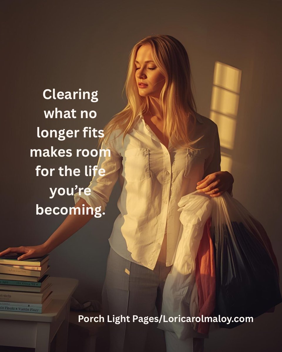 Loricarolmaloy's tweet image. Working on Book 2 in my Porch Light series… and decluttering my home along the way. Turns out the two go hand-in-hand. 
What can you clear out to make room for peace?
#PorchLightPages #BehindThePage #Decluttering #HealingThroughSimplicity #PorchPages
