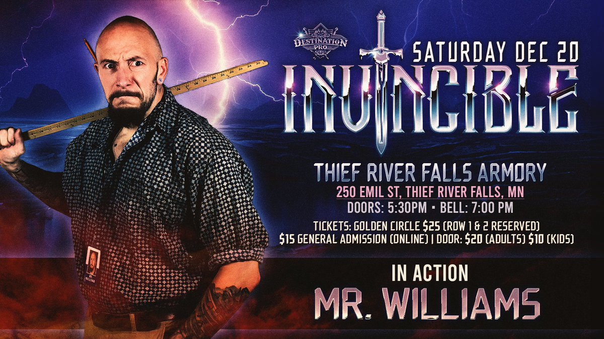 ⚔️ Invational Entrant #10 ⚔️ 

   Mr. Williams 

- Killer Threebird’s has chosen Mr. Williams to be their representative for the 2025 Destination invitational.

Get yours here 👉:
tinyurl.com/DPWInvincible