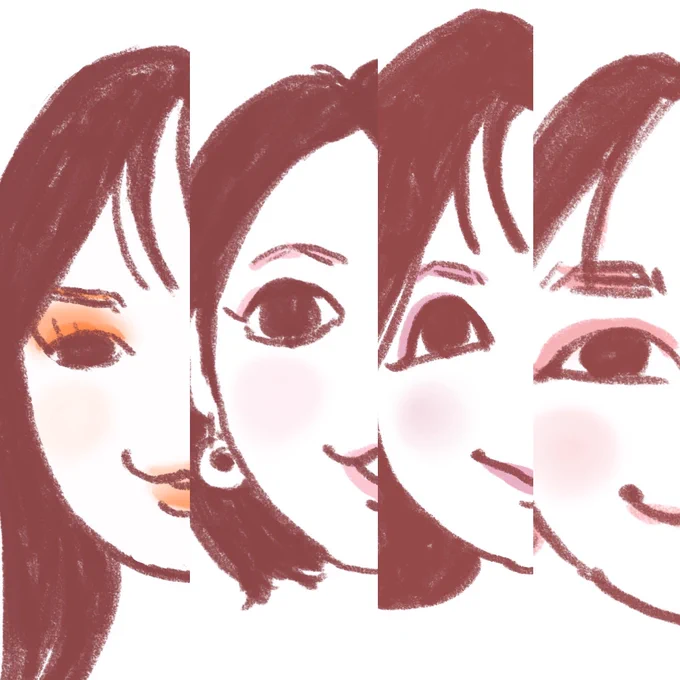 似顔絵を描かせていただくと 自分が見えてきます たぶん来年はもっと描く。